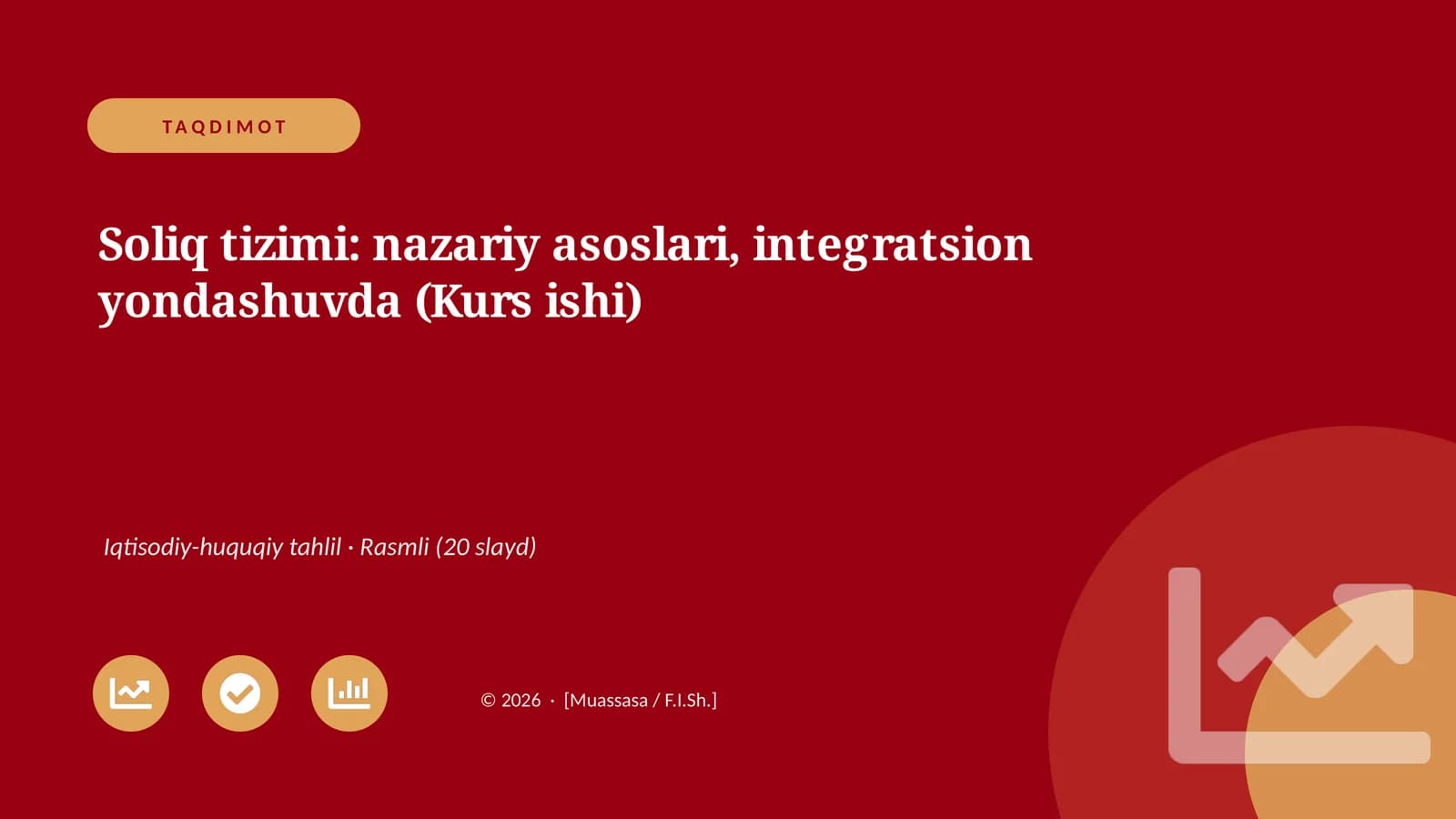 Soliq tizimi: nazariy asoslari, integratsion yondashuvda (Kurs ishi)