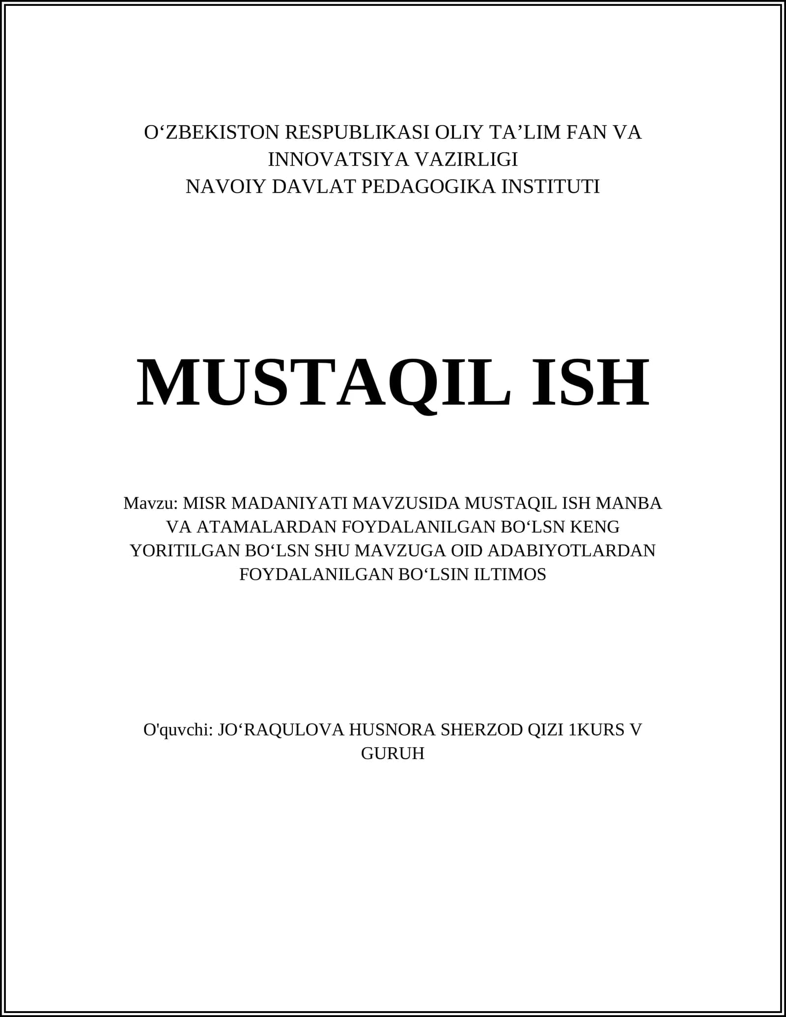 MISR MADANIYATI