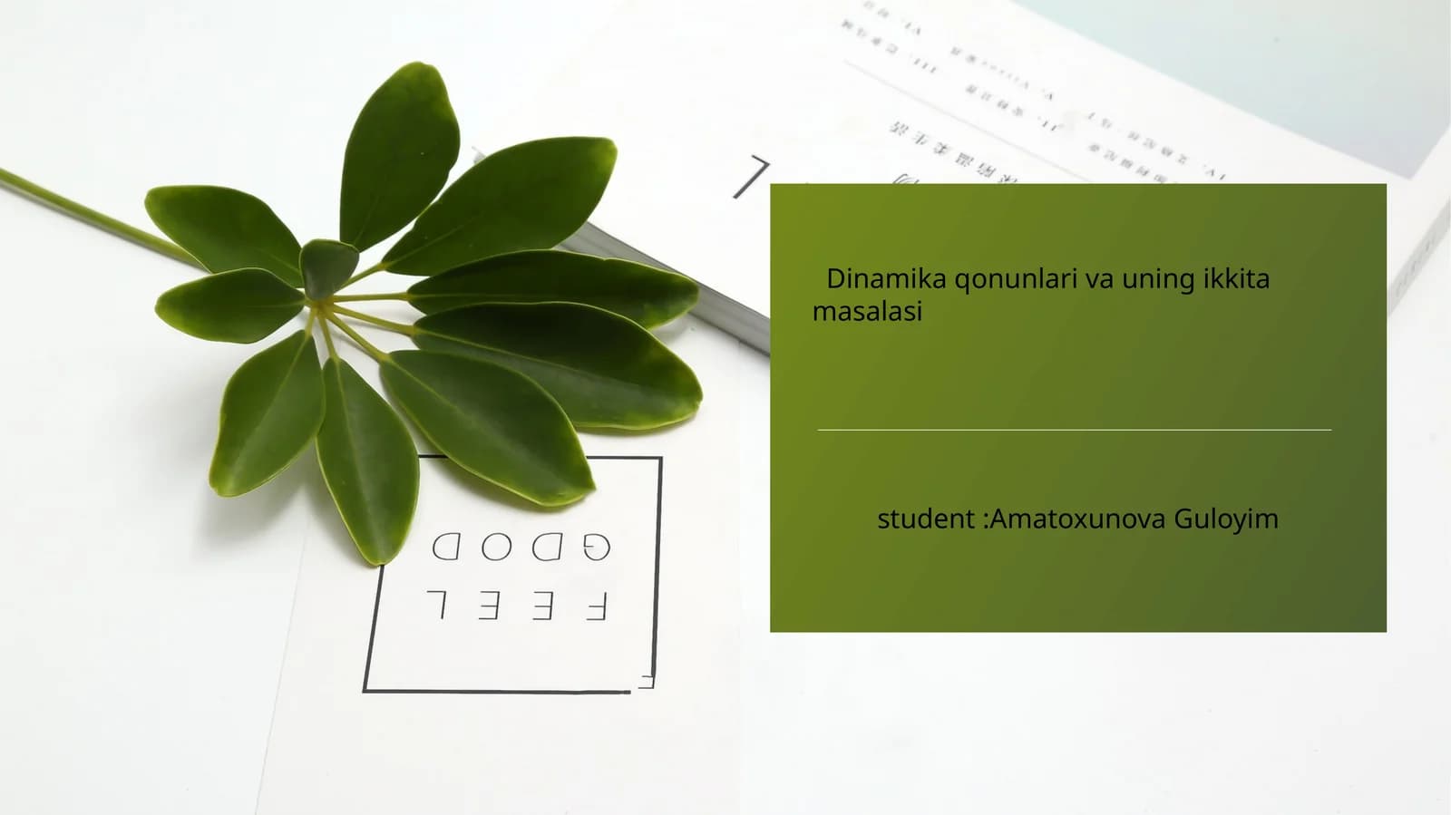 Dinamika qonunlari va uning ikkita masalasi