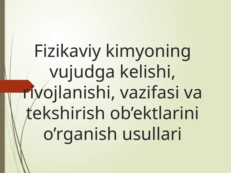 Fizikaviy kimyo
