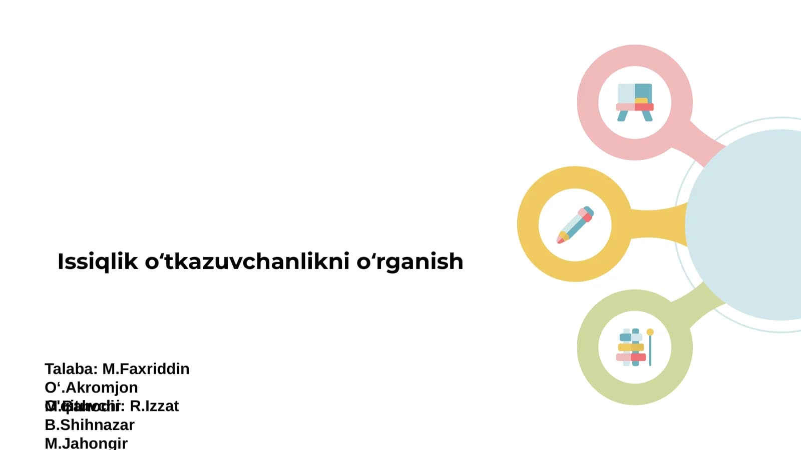 Issiqlik oʻtkazuvchanlikni oʻrganish