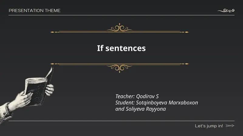 If sentences