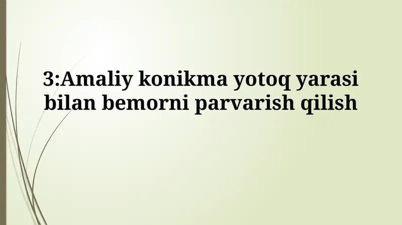 Yara Davolashning Zamonaviy Usullari