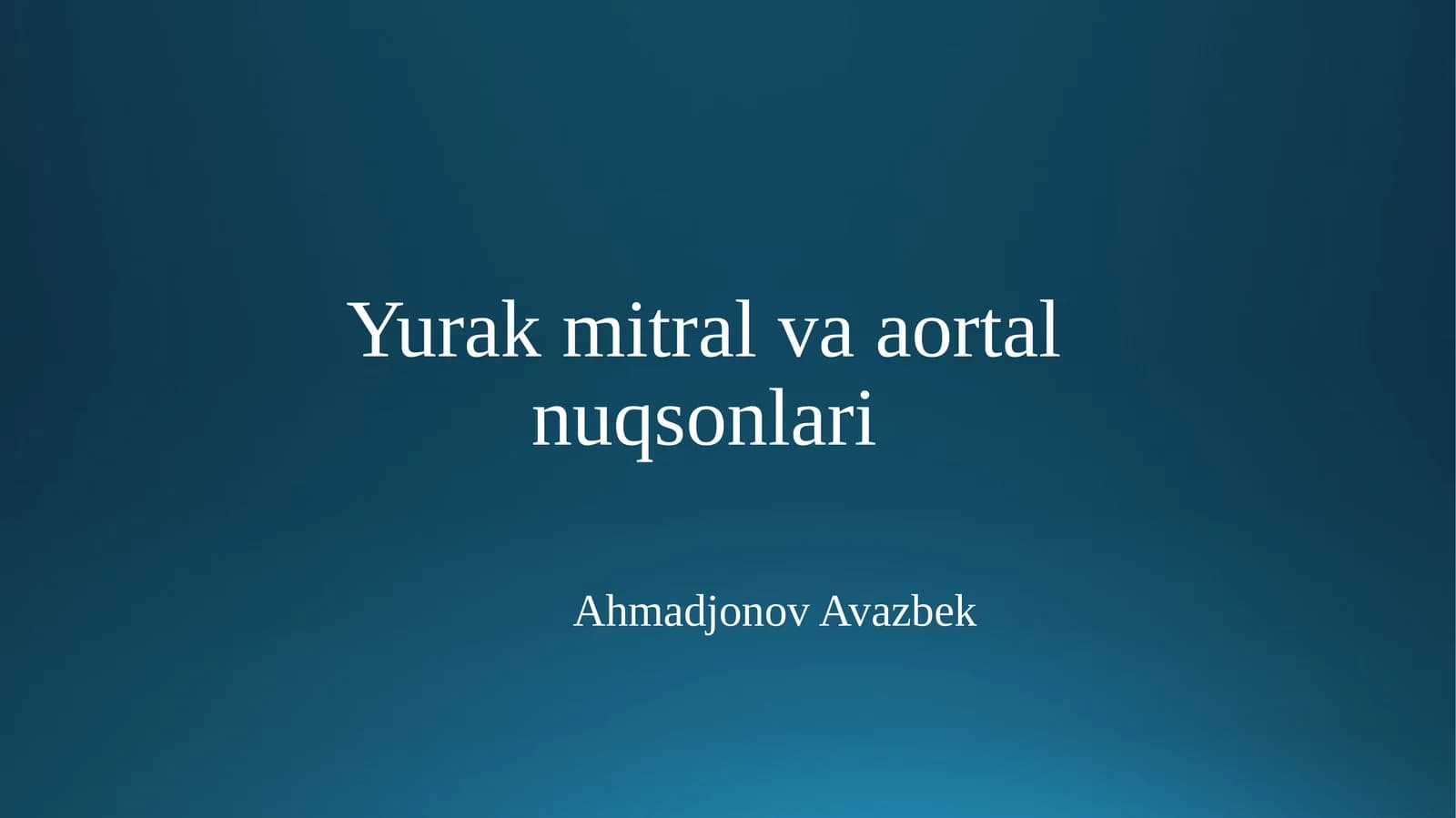 Yurak orttirilgan nuqsonlari-аsоsini klаpаn аppаrаti