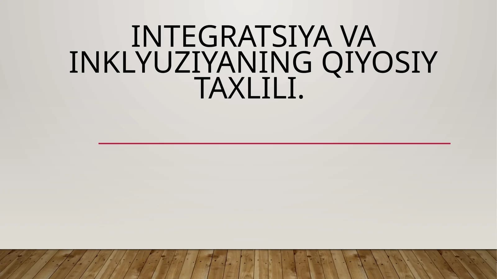 Integratsiya va inklyuziyaning qiyosiy taxlili