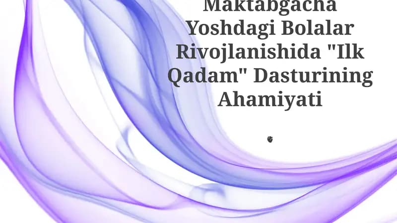 Ilk Qadam Dasturi