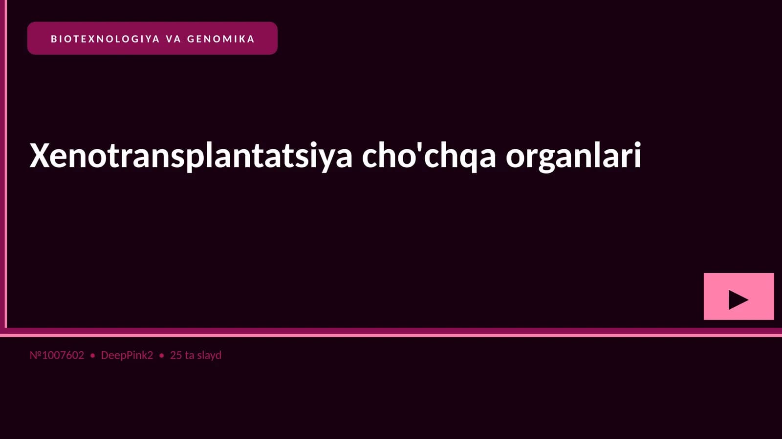 Xenotransplantatsiya cho'chqa organlari