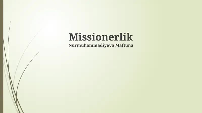 Missionerlik