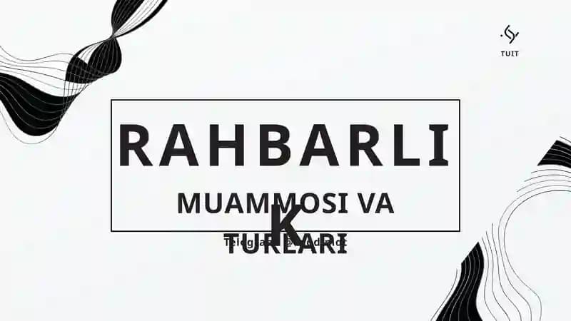 Rahbarlik