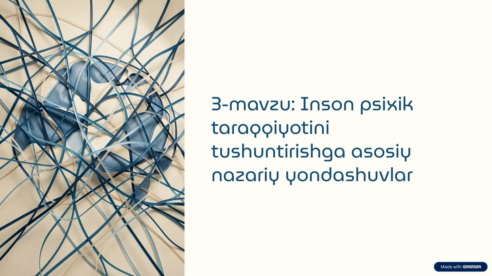 Inson psixik taraqqiyotini tushuntirishga asosiy nazariy yondashuvlar