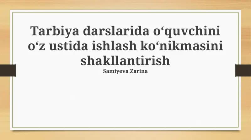 Rol o‘yinlari orqali 5 ta turli muammoli vaziyatlarni modellashtirish