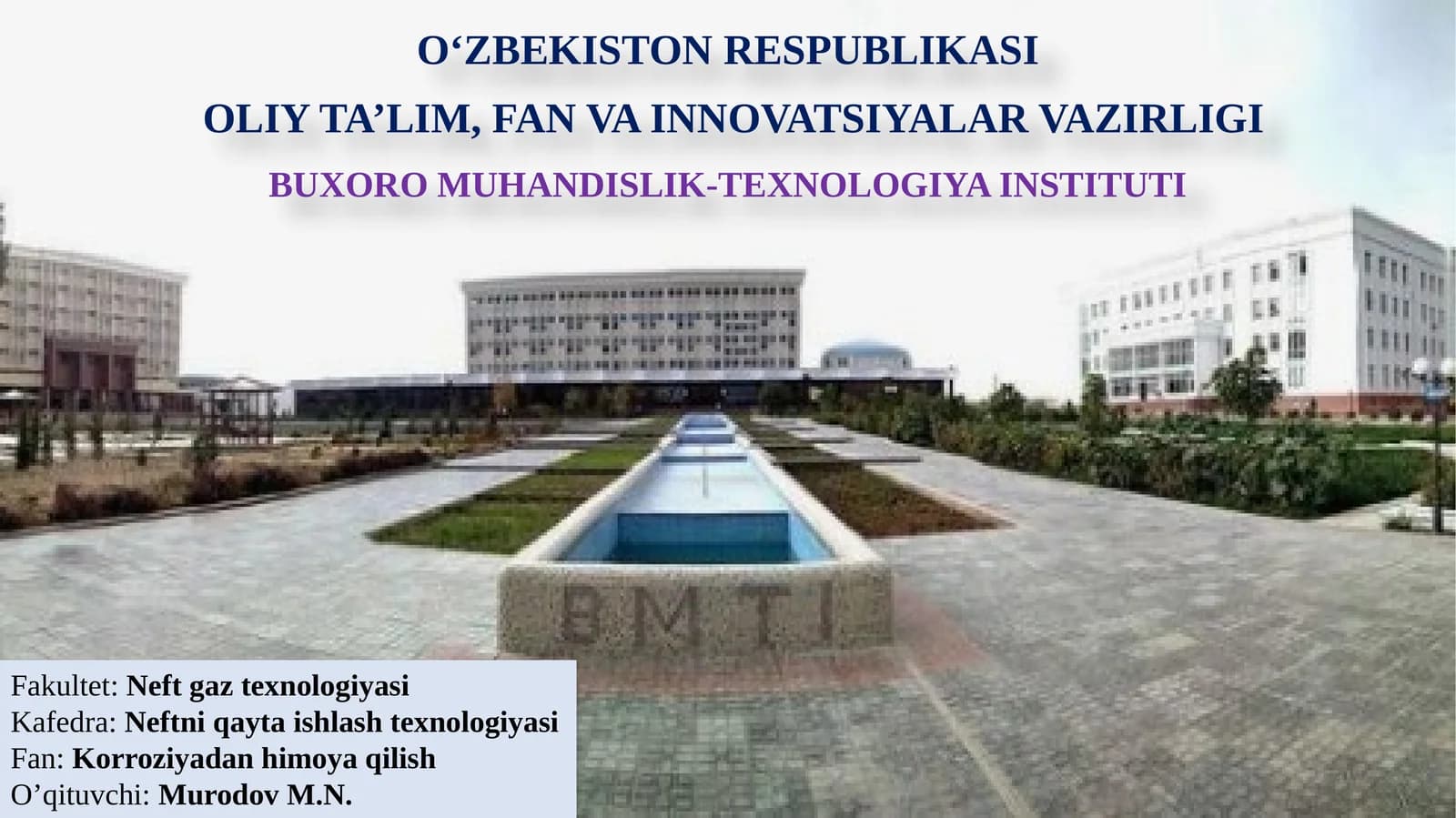 Metallning passivlanishi va passivlanishning buzilishi