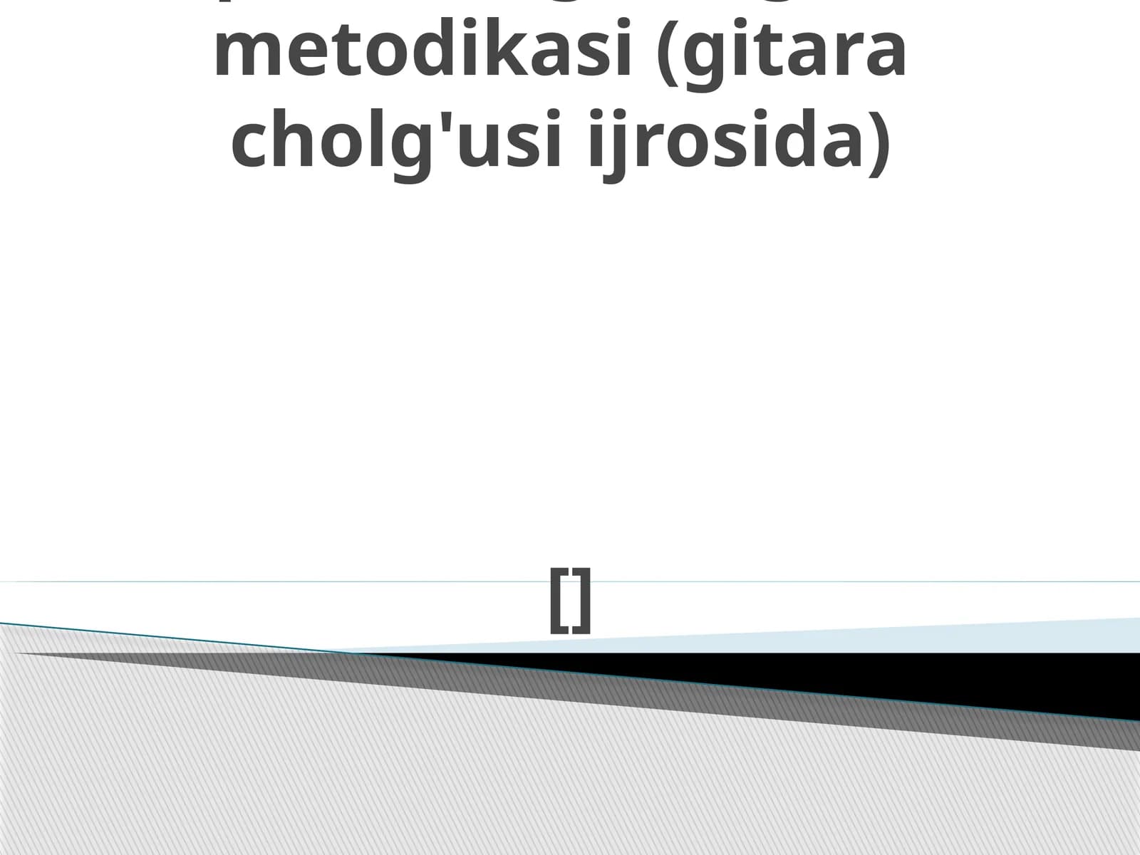 Musiqa sohasi pedagoglarni qaytatayyorlash va ularning malakasini oshirish markazi