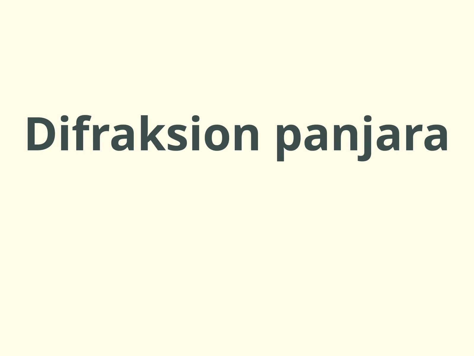 Difraksion panjara