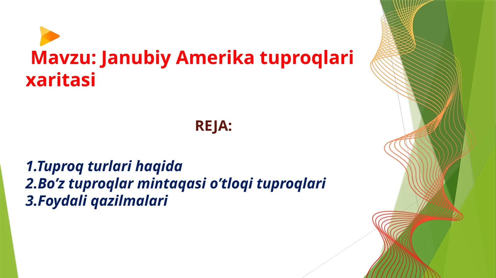 Janubiy Amerika tuproqlari xaritasi
