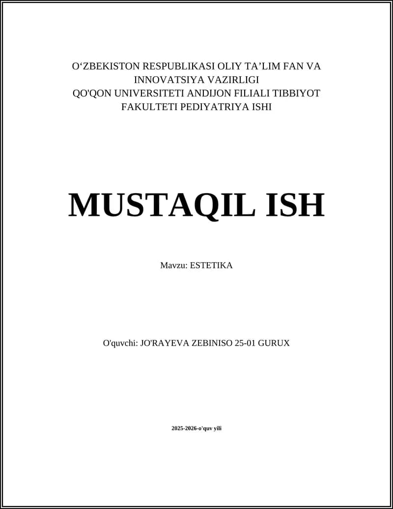 ESTETIKA