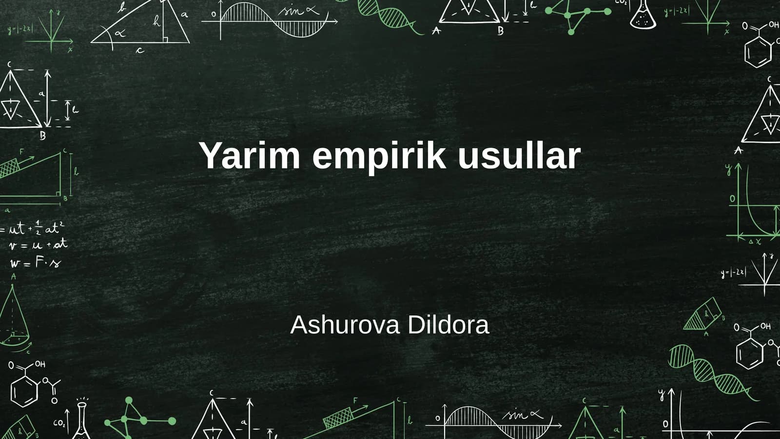 Yarim empirik usullar