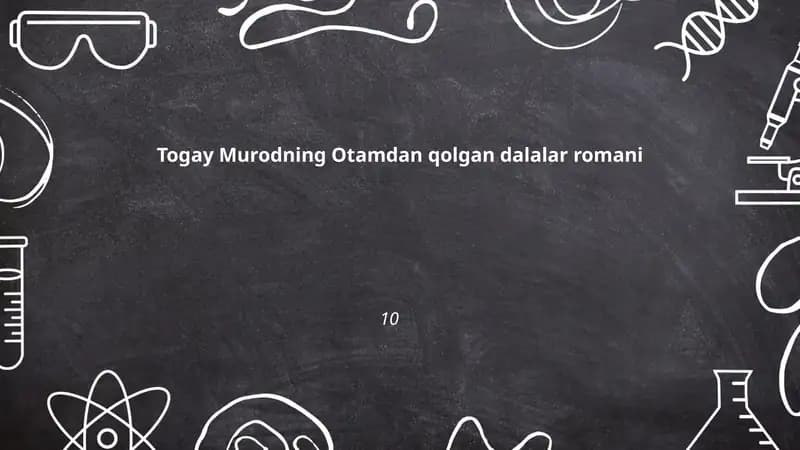 Togay Murodning Otamdan qolgan dalalar romani