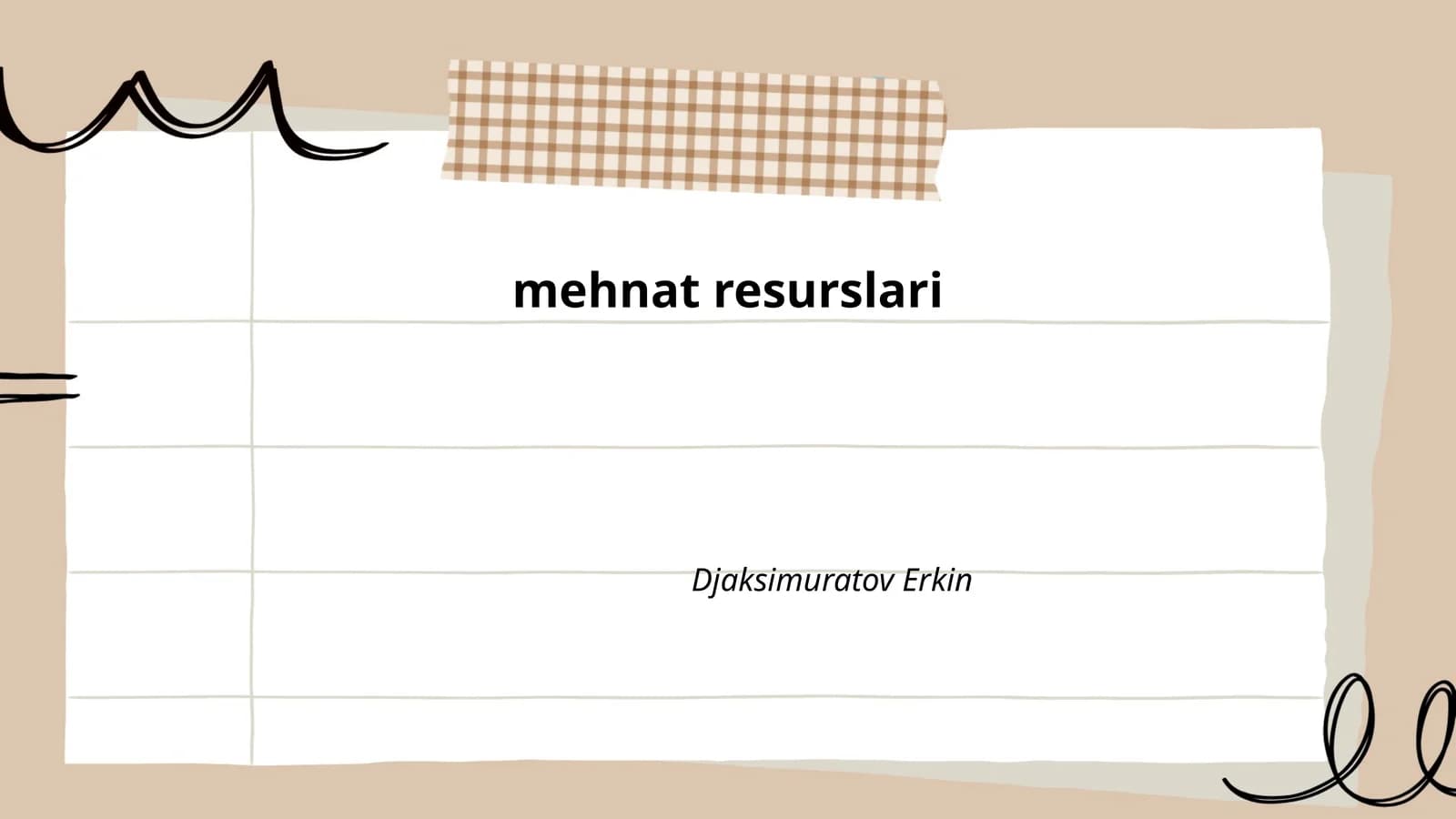 Mehnat resurslari