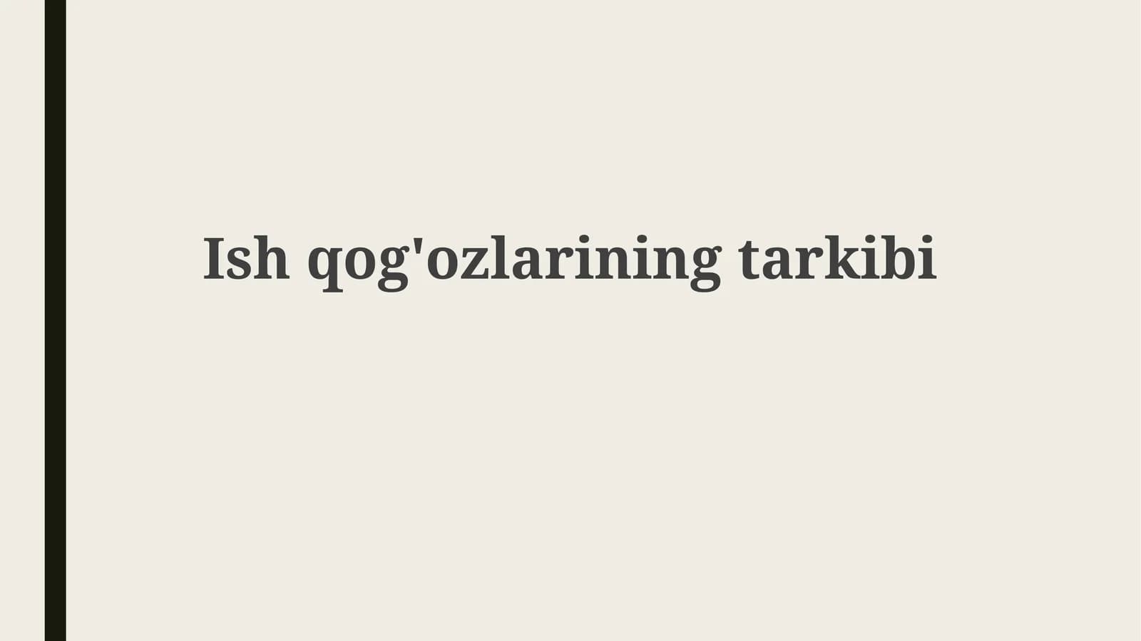 Ishqog'ozlarining tarkibi