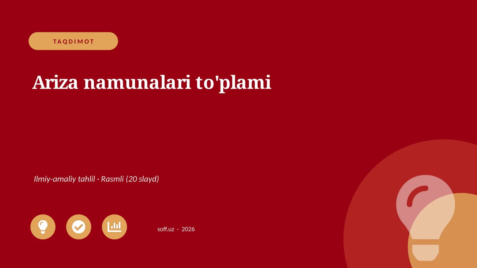Ariza namunalari to'plami