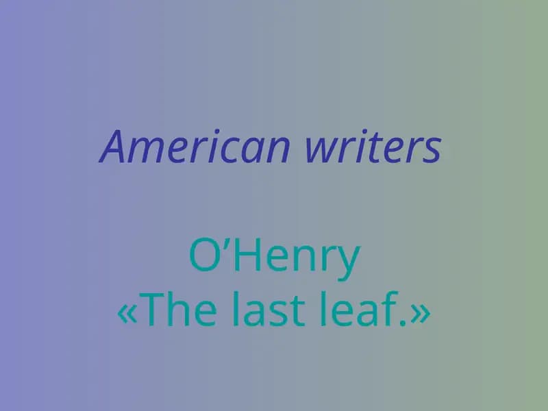 The last leaf