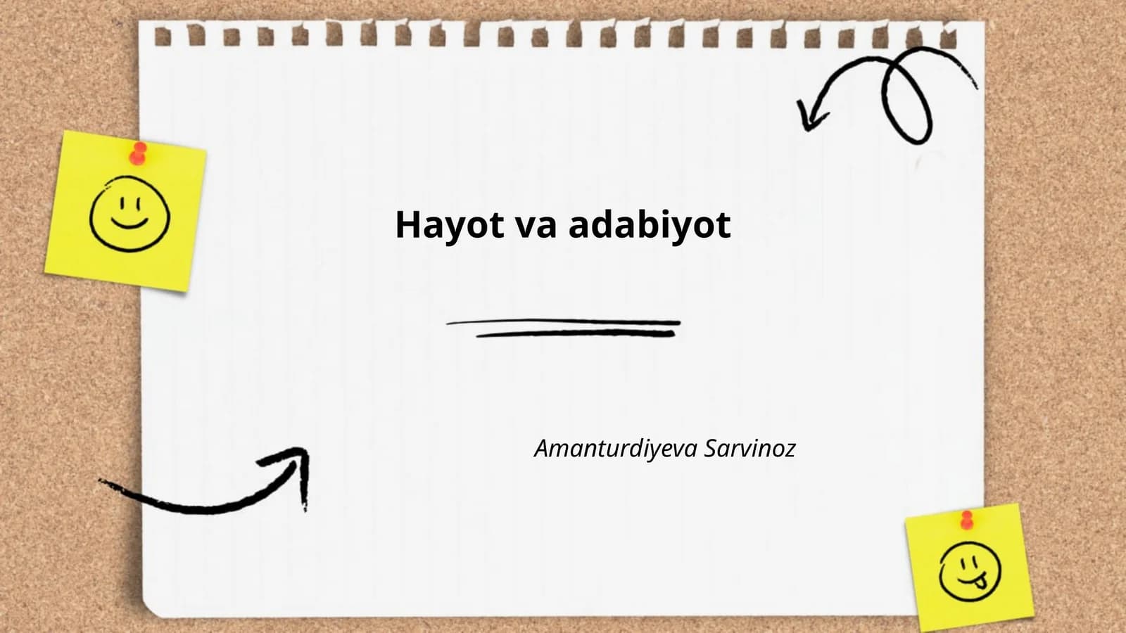 Hayot va adabiyot