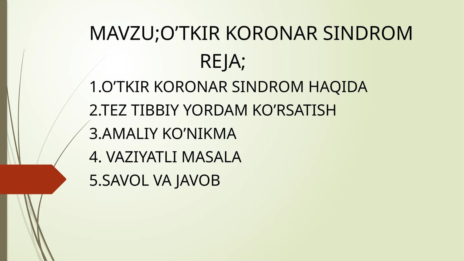 O’TKIR KORONAR SINDROM