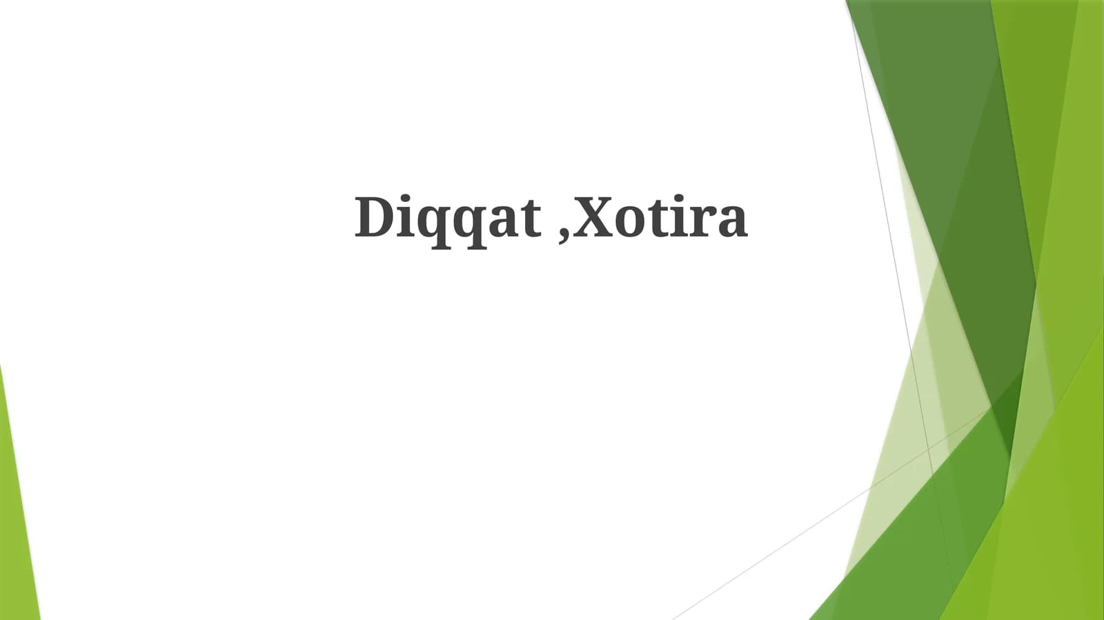 Diqqat, Xotira