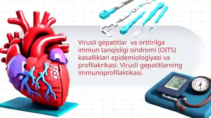 Virusli gepatitlar  va orttirilga immun tanqisligi sindromi (OITS) kasalliklari epidemiologiyasi va profilakrikasi. Virusli gepatitlarning immunoprofilaktikasi
