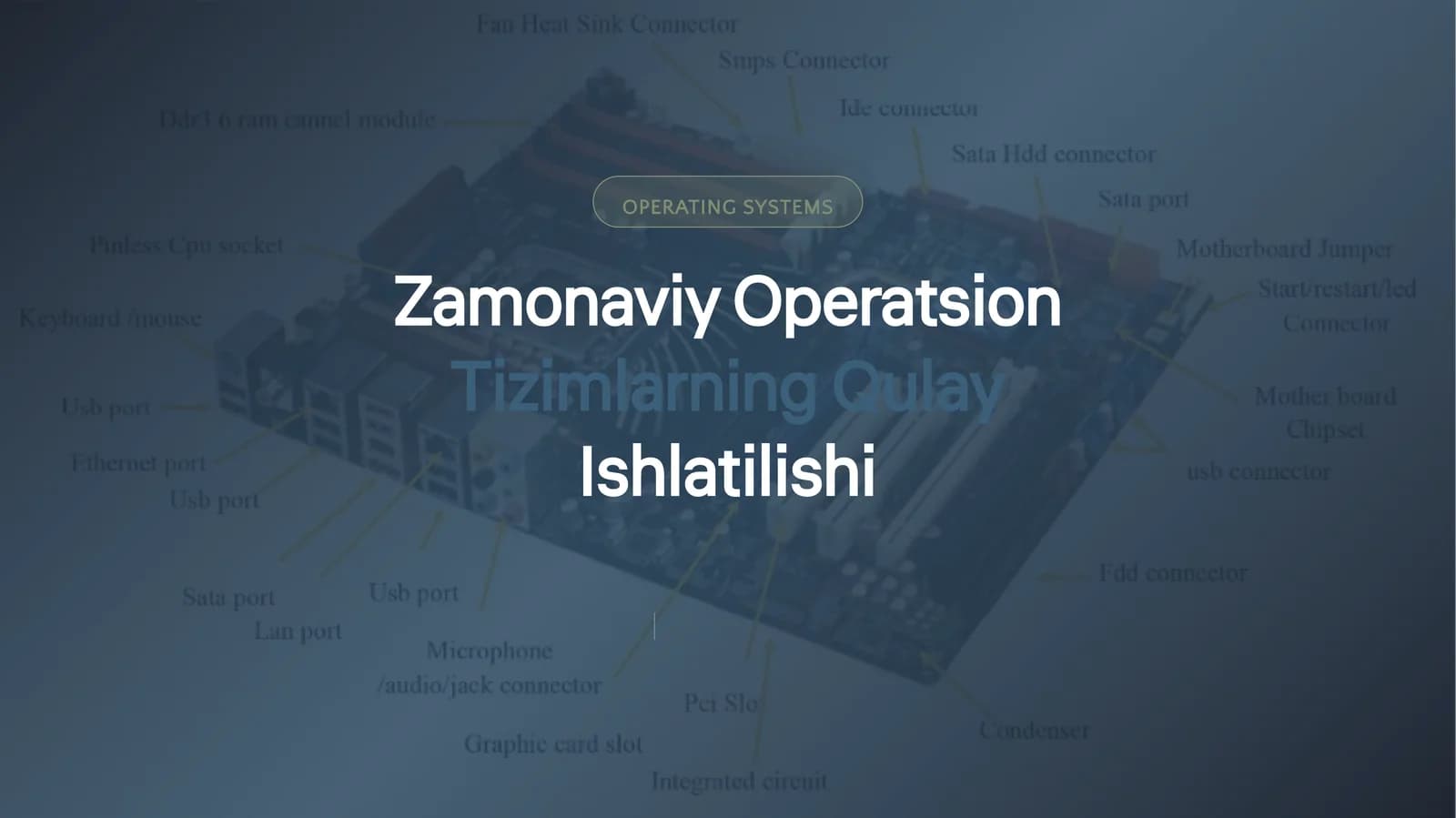 Operatsion tizimlarning zamonaviy imkoniyatlari