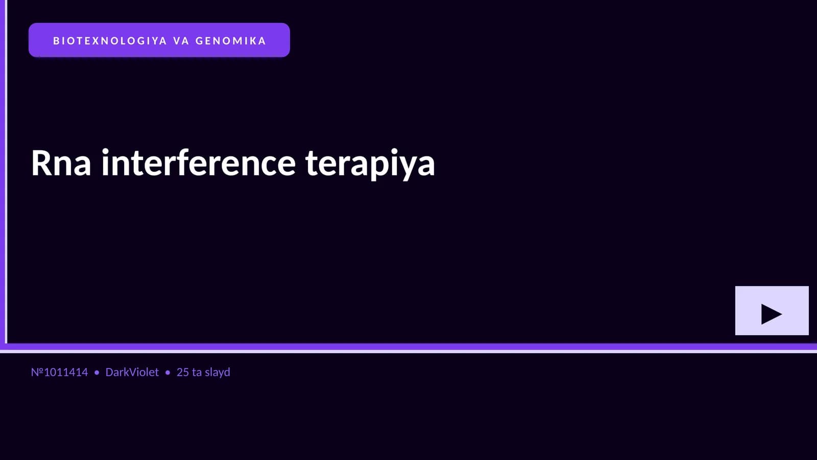 Rna interference terapiya