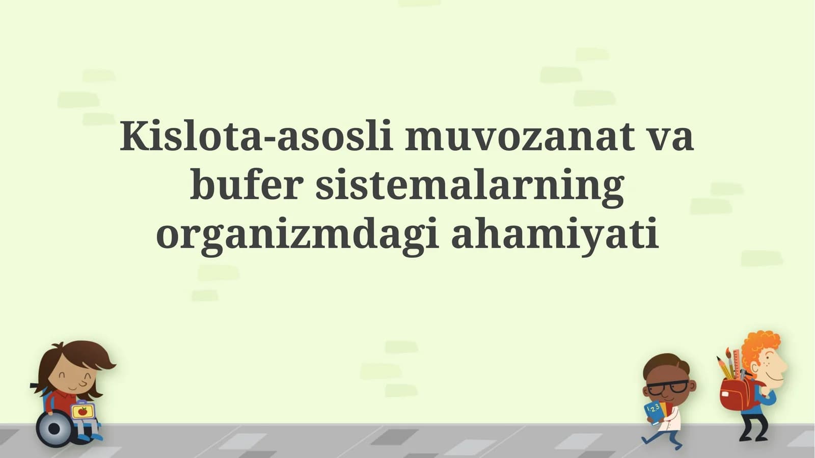 Kislota-asos muvozanati va pH tushunchasi