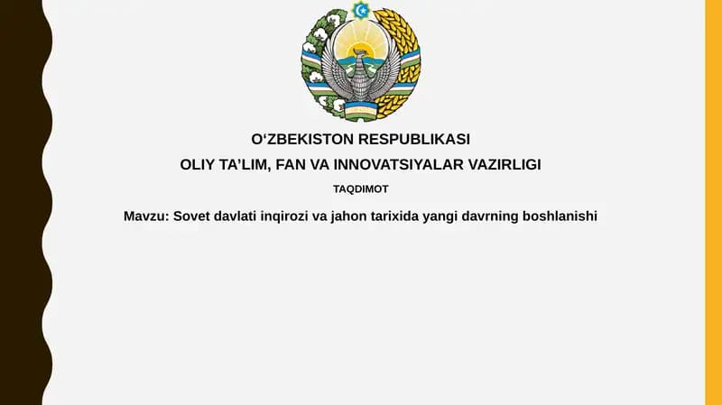 Sovet Ittifoqining inqirozi: Sabablar va Jarayon