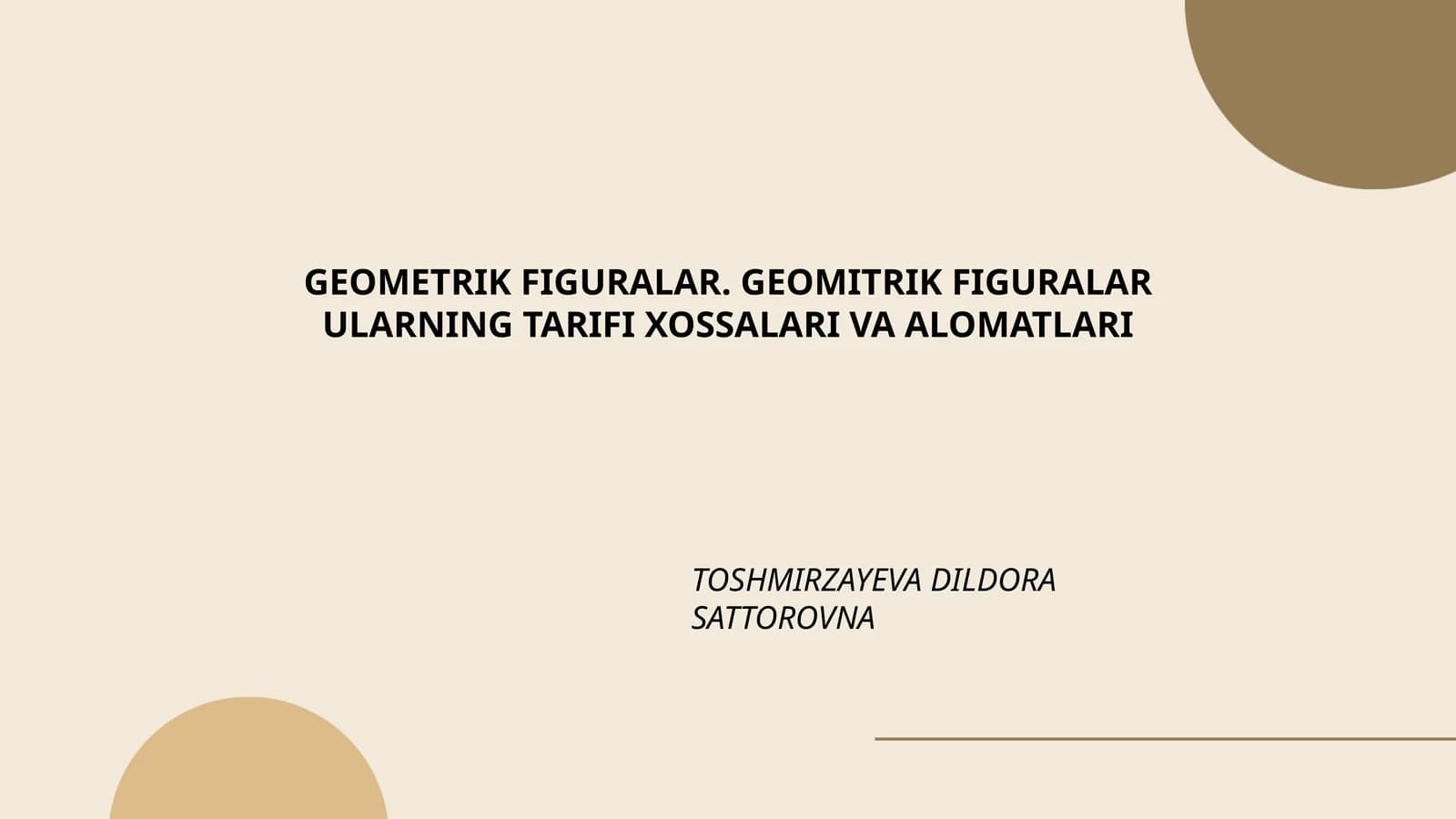 Geometrik figuralar