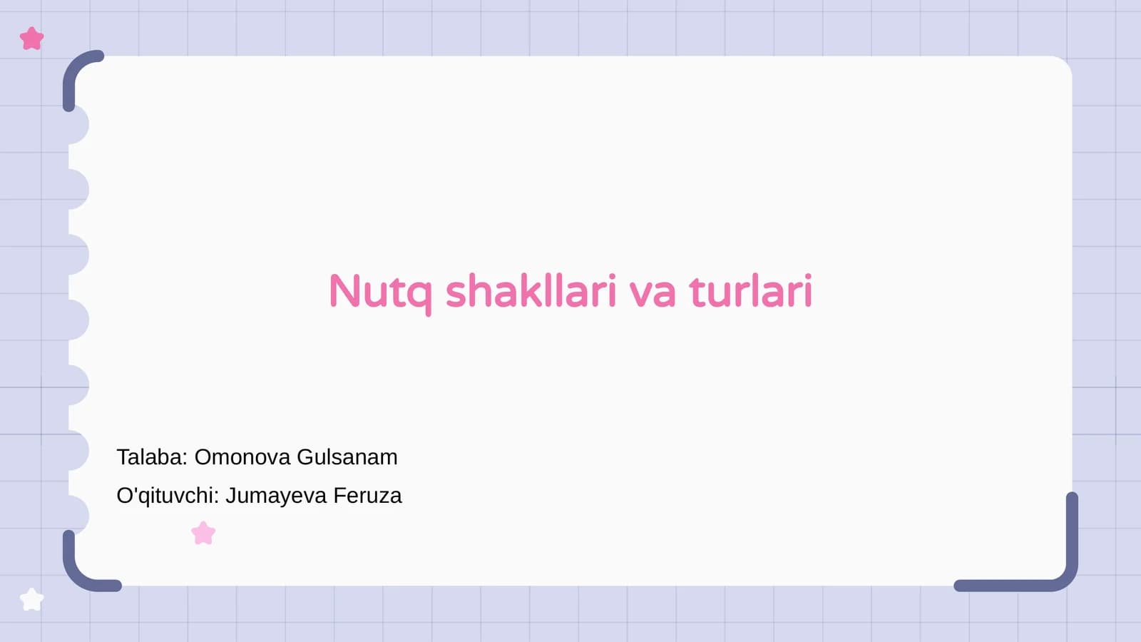 Nutq shakllari va turlari