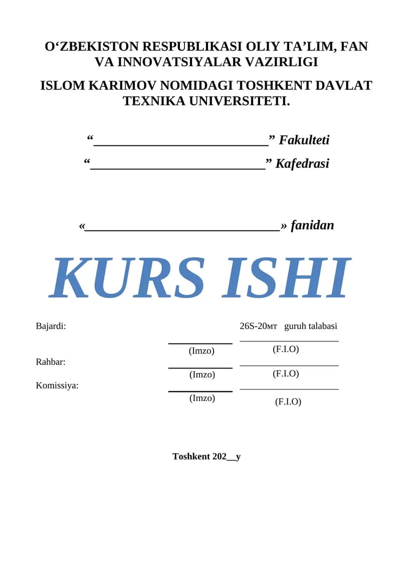 Fan «Prokat ishlab chiqarish texnologiyalari» Aylana diametri (prut) O6 bo’lgan navli prokat mahsulotini prokatlash ketma ketlik jarayonini ishlab chiqish.