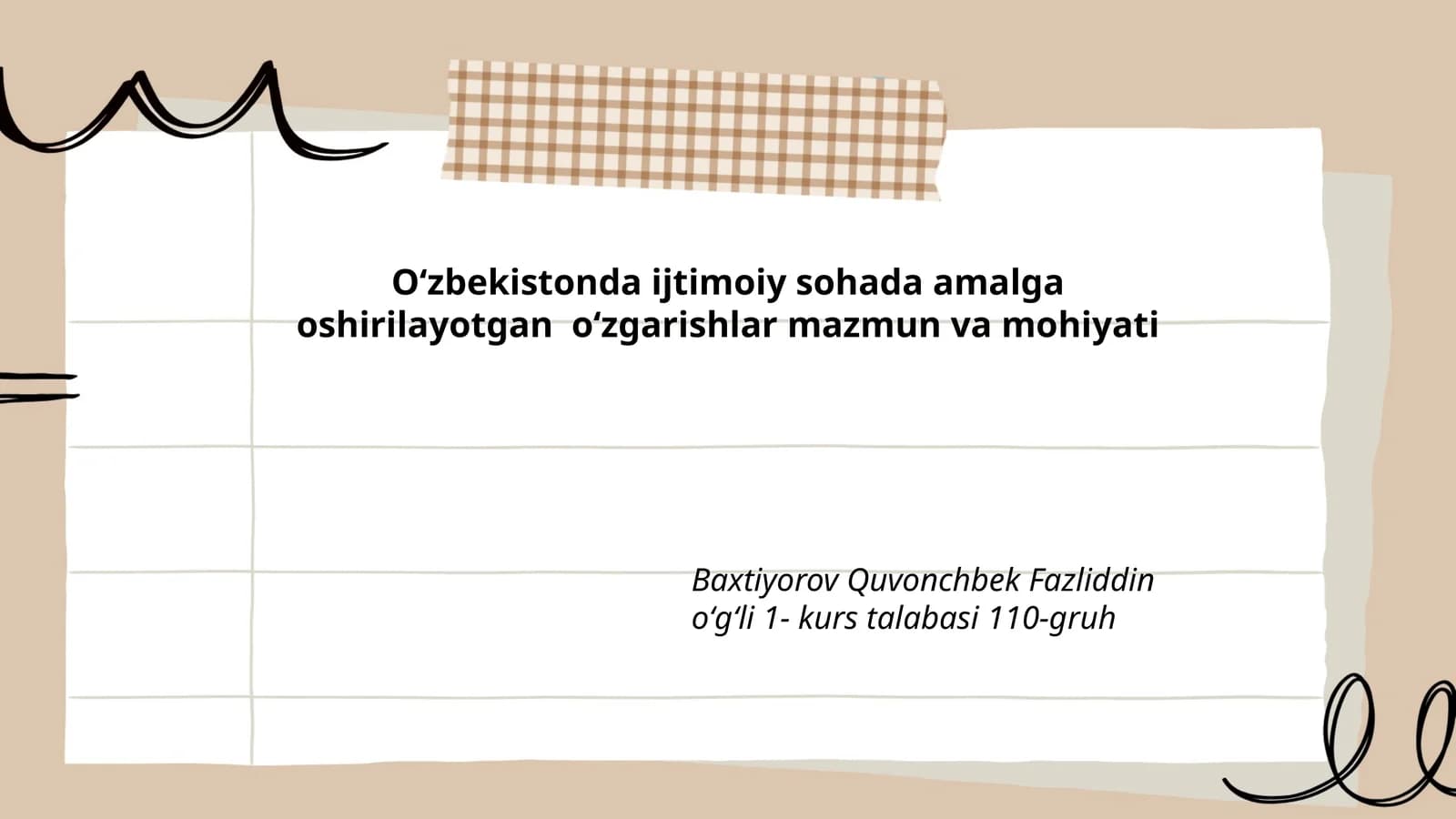 Ta'lim sohasidagi islohotlar