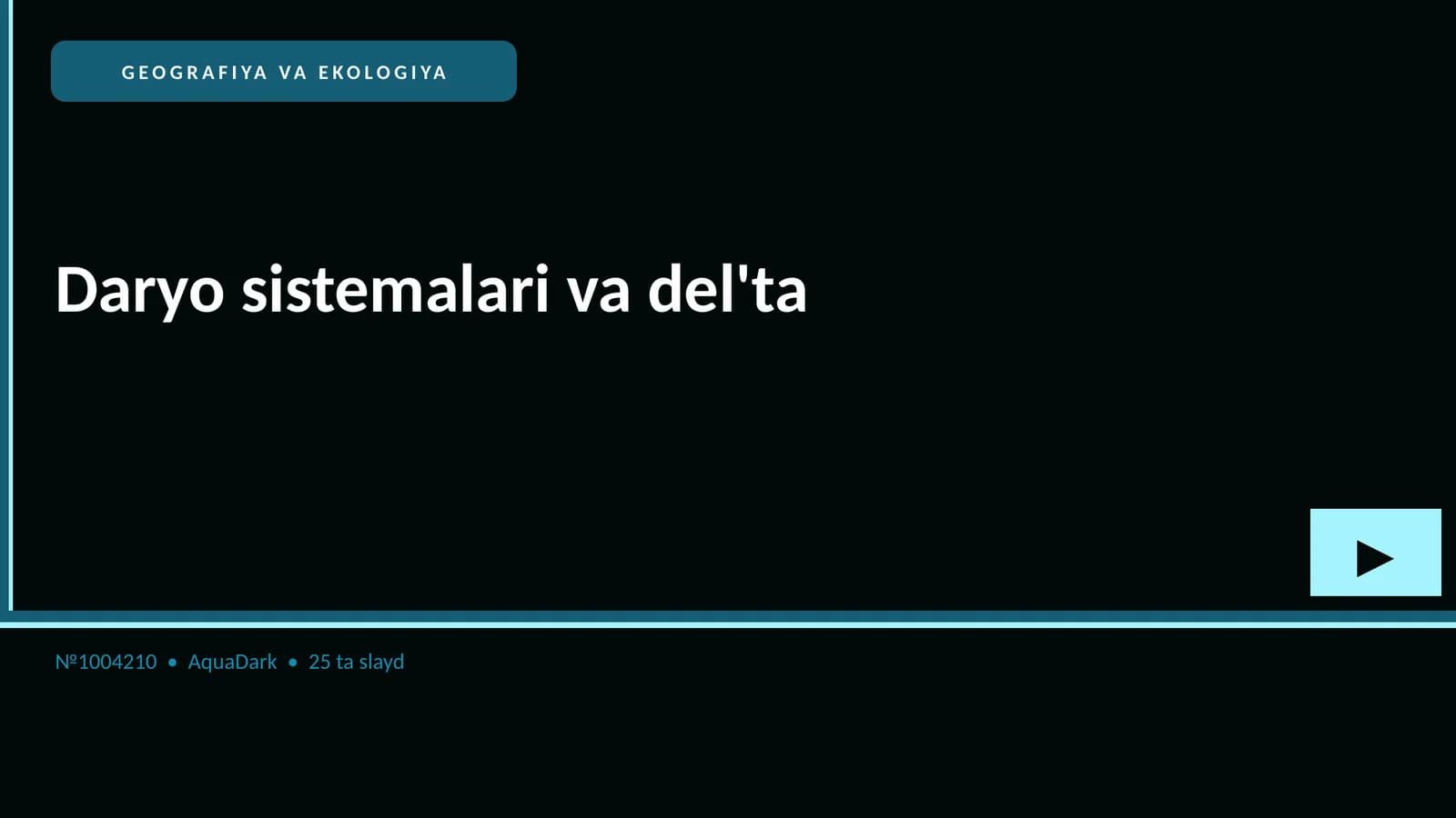 Daryo sistemalari va del'ta