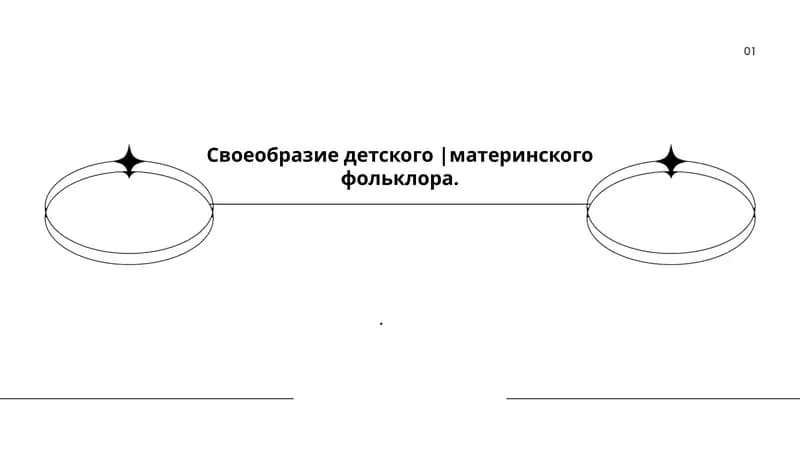 Своеобразие детского |материнского фольклора..