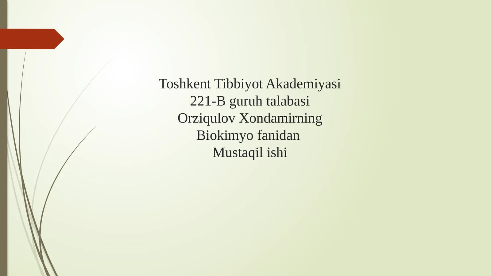 Keratinfosfokinazaning izoshakllari va ularni aniqlashning klinik ahamiyati. Miopatiyalar. Mushaklarning innervatsiyasi. Miokard infarktining ertavakechki biokimyoviy tashxisi