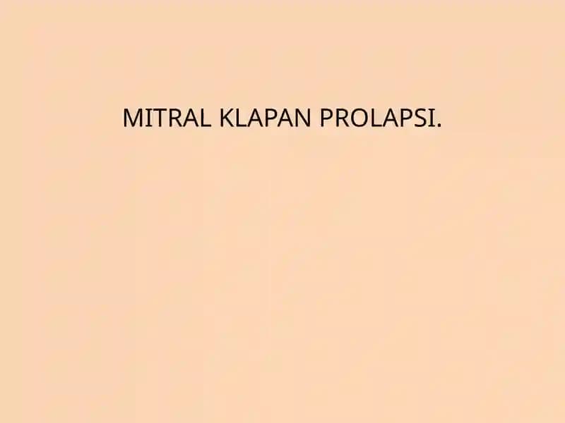 Mitral klapan yetishmovchiligi