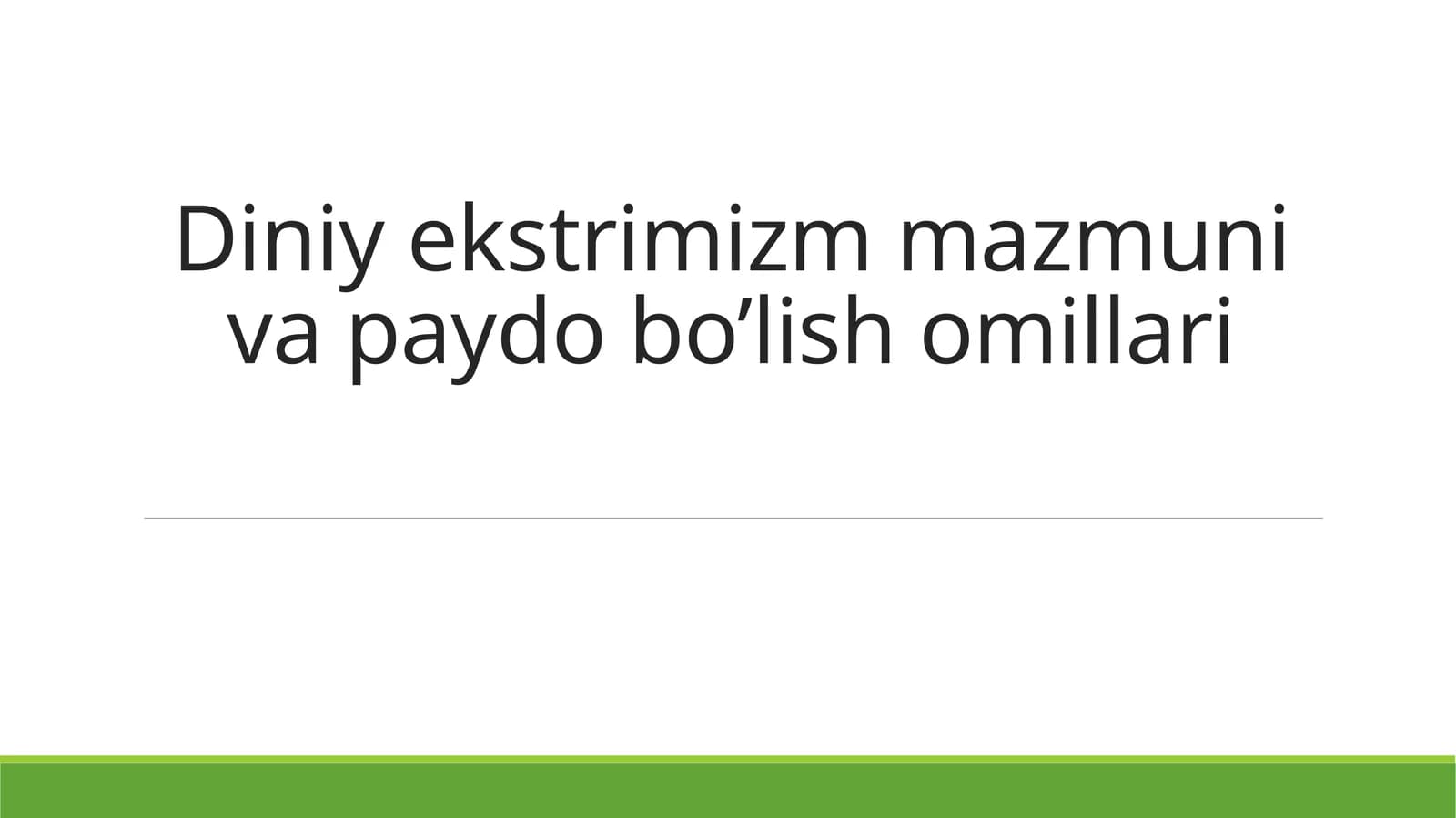 Diniy ekstremizm