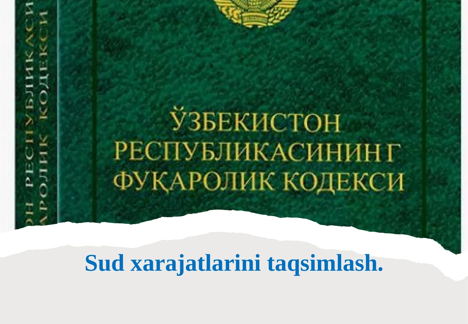 Sud xarajatlarini taqsimlash