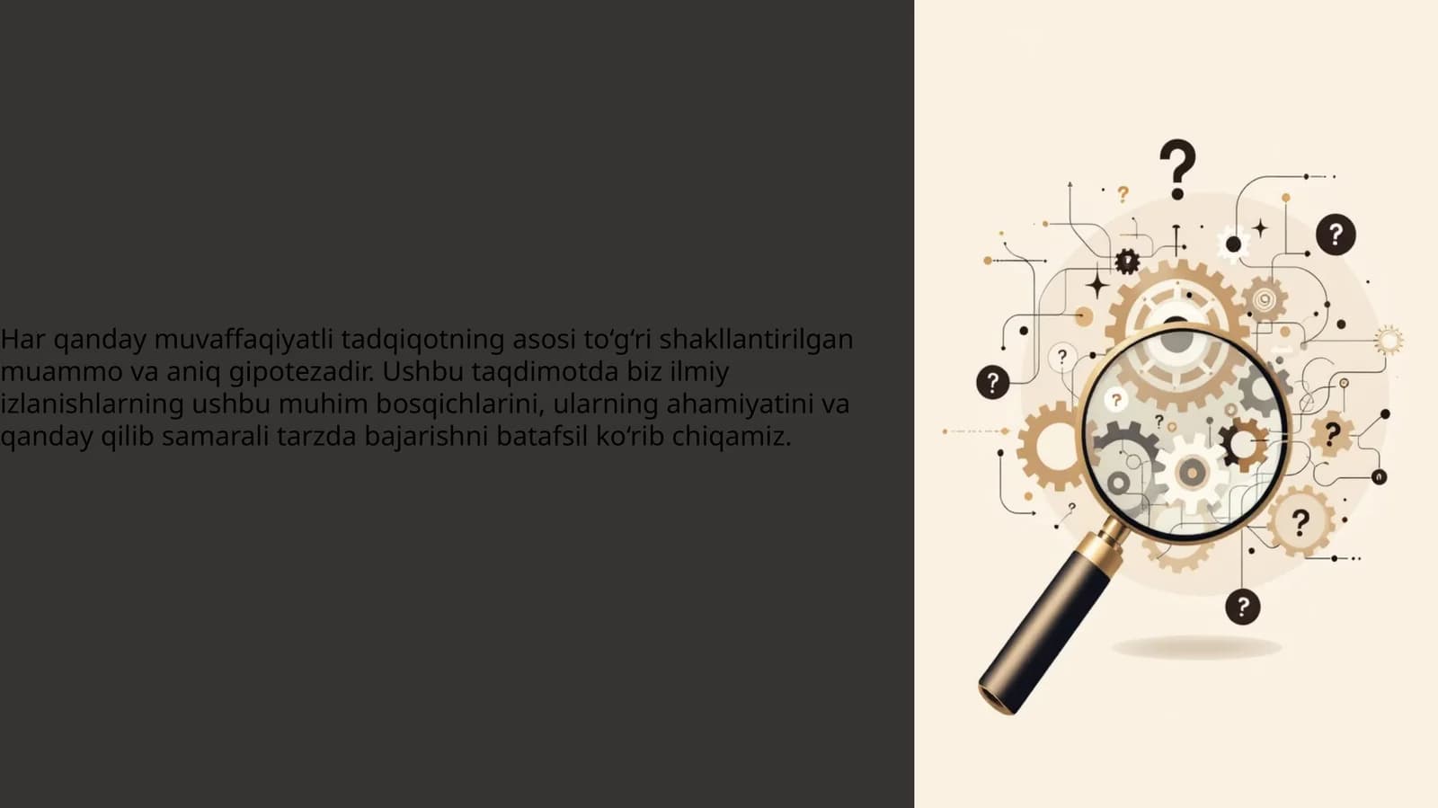 Ilmiy izlanishlar bosqichi