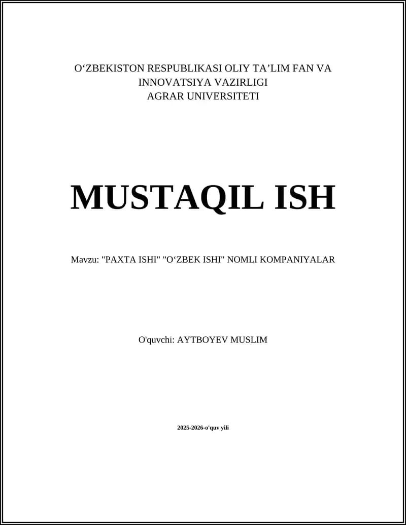 Paxta Ishi