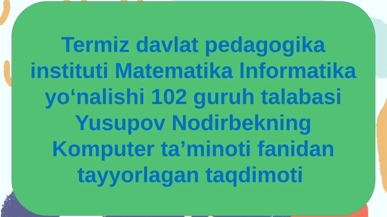 Kompyuterlarga ulangan texnik qurilmalar holatini tekshirish va boshqarish Direst