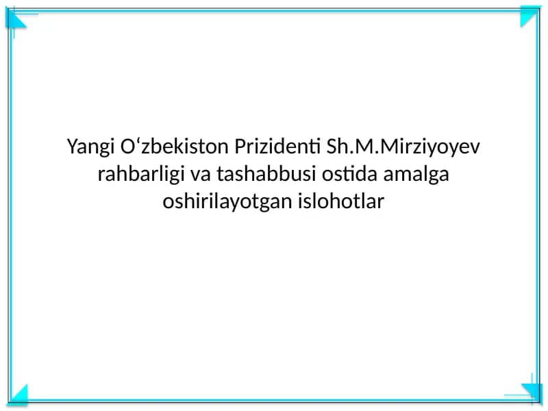 Kelajakka yoʻnaltirilgan strategik maqsadlar