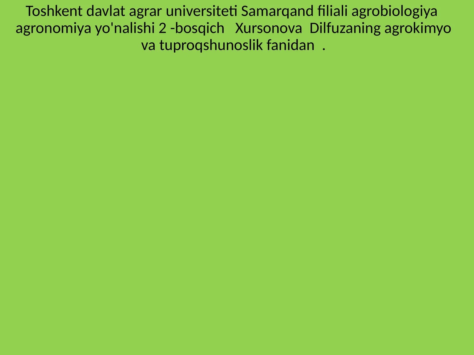 Geografik zonalar bo'yicha tuproq hosil qilish jarayonlari