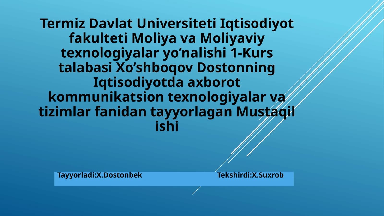 Harxil faoliyat sohalarida blokchain texnologiyasidan foydalanish xususiyatlari